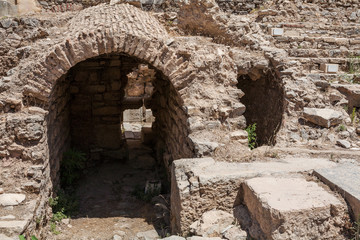 Fototapeta na wymiar Ruins of the ancient Ephesus. Selcuk in Izmir Province, Turkey