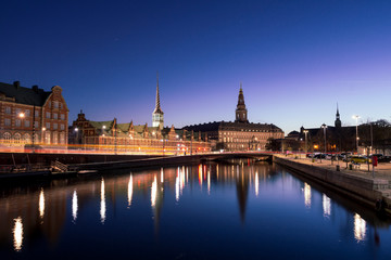 Fototapeta na wymiar Copenhagen city view at Christianborg Palace