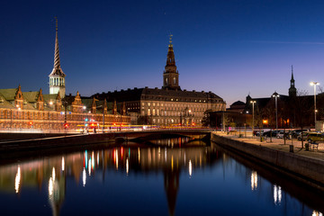 Naklejka premium Copenhagen city view at Christianborg Palace