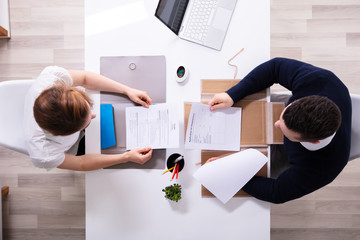 Businessman Interviewing Female Candidate