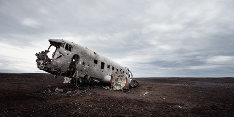 The abandoned plane wreck on Sólheimasandur