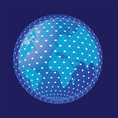 Internet Concept of global business