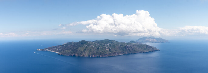 Île éolienne de Lipari, Sicile, Italie - obrazy, fototapety, plakaty
