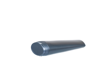 Plastic cosmetic bottle, shampoo and soap gel.