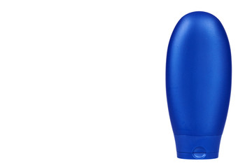 Plastic cosmetic bottle, shampoo and soap gel.