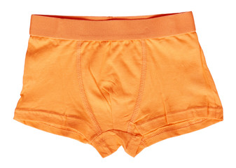 Bright boxer underwear, cotton pants. Isolated background