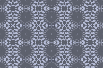 Grey monochrome floral pattern with grey color