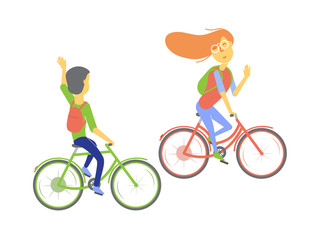 People on bicycles are friendly and sociable