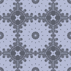 Grey monochrome floral pattern with grey color