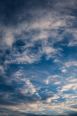 blue sky with white clouds