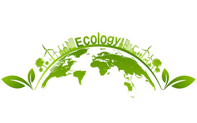 Ecology concept and Environmental ,Banner design elements for sustainable energy development, Vector illustration