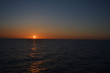 sunset at the sea