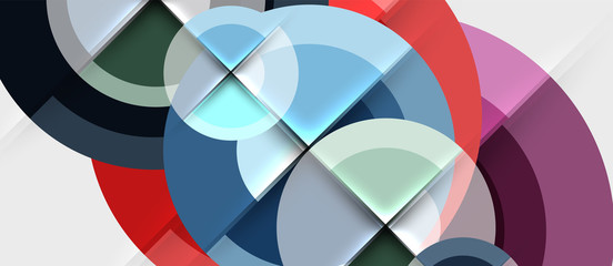 Fototapeta premium Circular geometrical design template