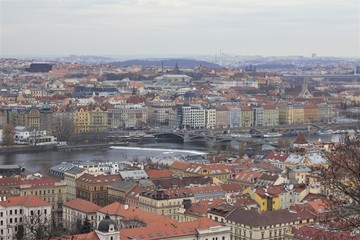 Fototapeta na wymiar Ausblick Prag von oben