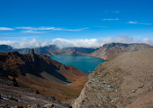 Mount Paektu and its crater lake, Ryanggang Province, Mount Paektu, North Korea
