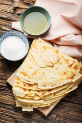 Traditional sardinian bread Guttiau