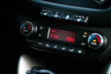 Cars Dashboard Climate Controle. Car concept 2.0