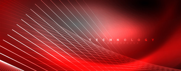 Fototapeta premium Color light with lines, outer space background, bright rays