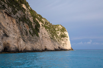 Navagio bay and Ship Wreck beach in summer. The most famous natural landmark of Zakynthos, Greek island