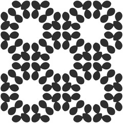 Black and white decorative pattern, retro texture