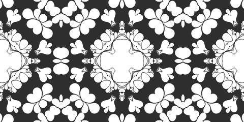 Black and white simple geometric pattern