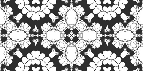 Black and white simple geometric pattern