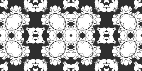 Black and white simple geometric pattern