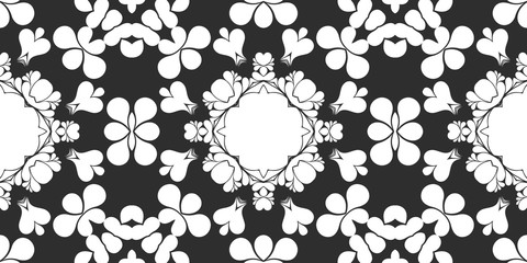 Black and white simple geometric pattern