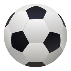 Illustration réaliste sur le thème du sport d'un ballon de football