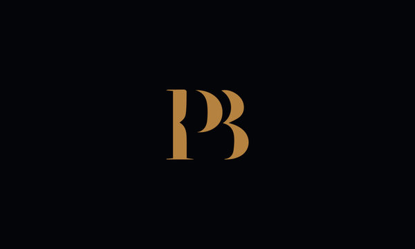 PB logo design template vector illustration