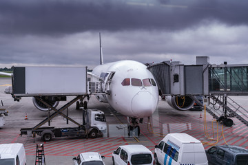 Airplane standing on the airport.