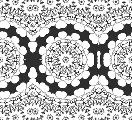 Black and white simple geometric pattern