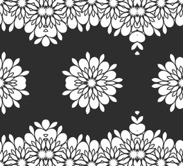 Black and white simple geometric pattern