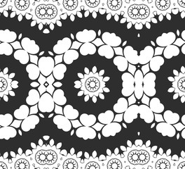 Black and white simple geometric pattern