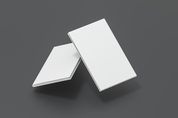 The organized hard cover notebooks, 3d rendering.