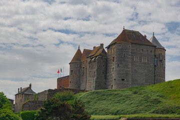 Fototapeta na wymiar old castle in normandy