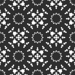 Beauty black and white floral pattern, interior cover design