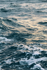 dark blue sea water background, shades of blue in black sea