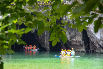 Sabang beach and underground river in Puerto Princesa