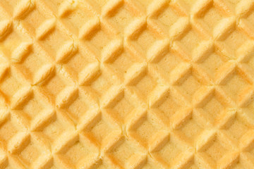 Waffle cookies close up. The form of the top.