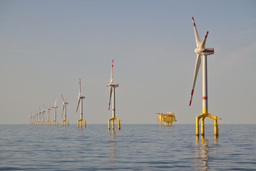 offshore wind turbine in the north sea