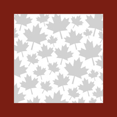 Maple leaf of canada frame design