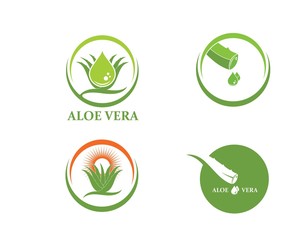 aloevera logo icon vector illustration design
