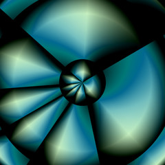 Digital Art, abstract three-dimensional objects with soft lighting, Germany