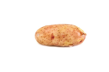 fresh potatoes isolated on white background