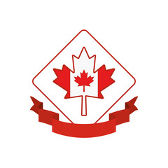 Maple leaf and canada symbol design