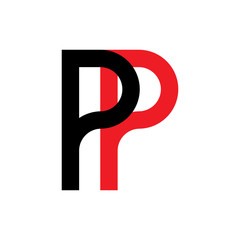 Letter PP logo design vector