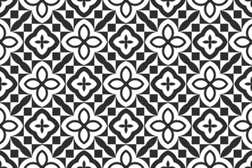 Black and white abstract pattern, wintage, retro style