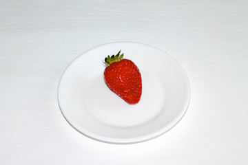 strawberry in cream
