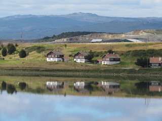 Fototapeta na wymiar Landscapes in Ushuaia, Tierra del Fuego, Argentina